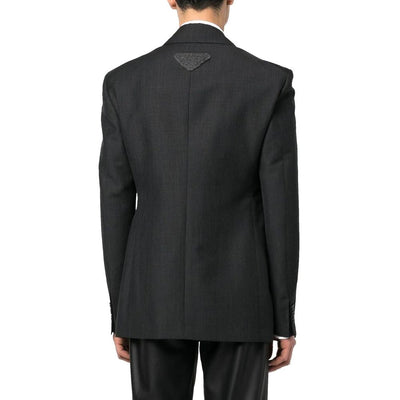 Prada Gray Wool Blazer