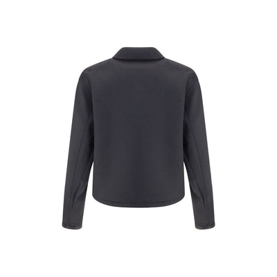 Prada Black Fleece Wool Jackets And Coat