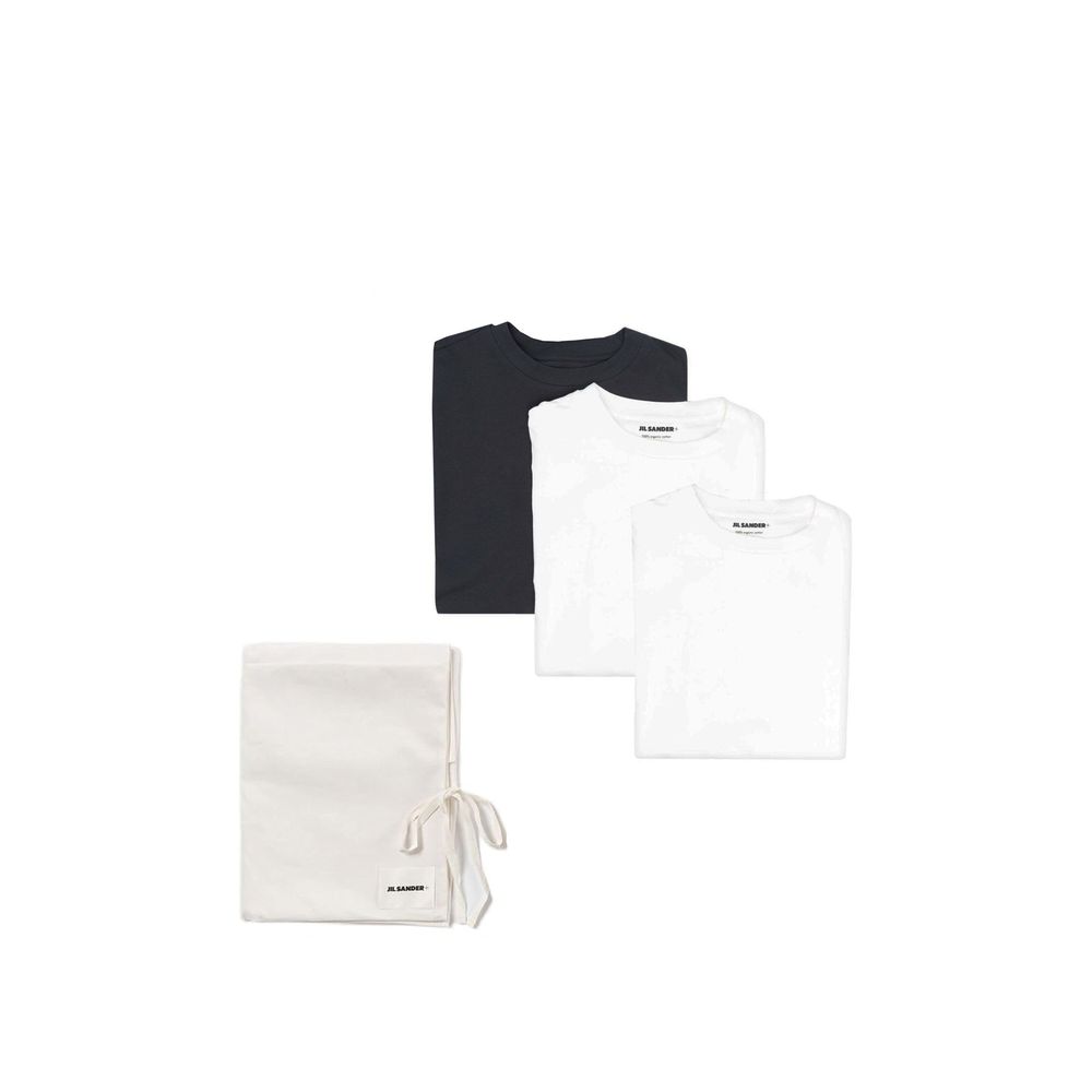 Jil Sander White Cotton Long Sleeve T-Shirt