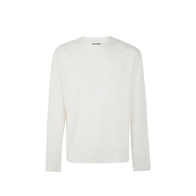 Jil Sander White Cotton Long Sleeve T-Shirt