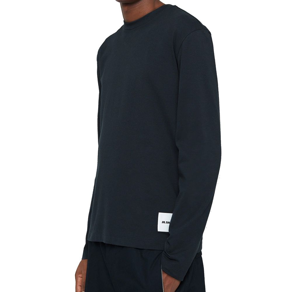 Jil Sander White Cotton Long Sleeve T-Shirt