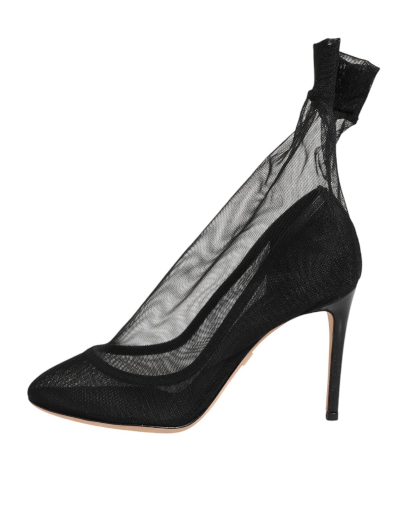 Dolce & Gabbana Black Nylon Stretch Mesh Sock Boots  Shoes