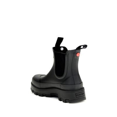 Hunter Black Rubber Chelsea Boots