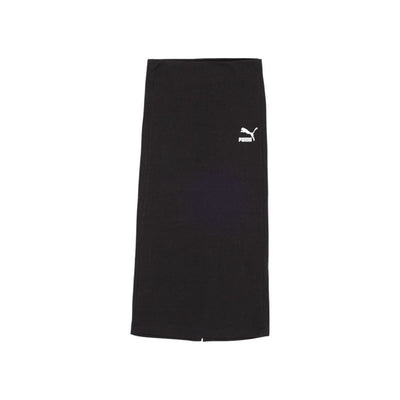 Puma Black Cotton Long Skirt