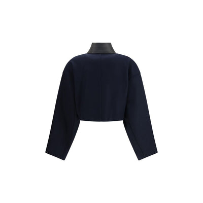 Max Mara Blue Fleece Wool Cloacks