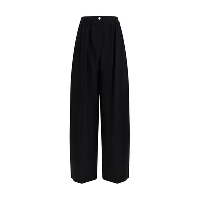 Max Mara Black Fleece Wool Casual Pants