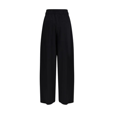 Max Mara Black Fleece Wool Casual Pants