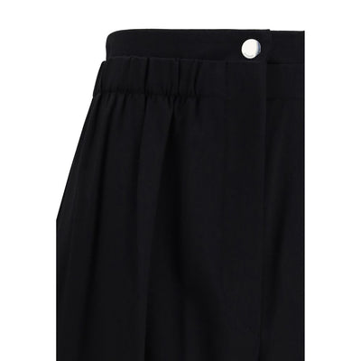 Max Mara Black Fleece Wool Casual Pants