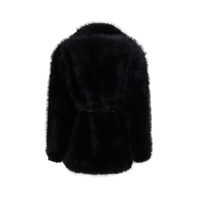 Max Mara Black Polyester Coat