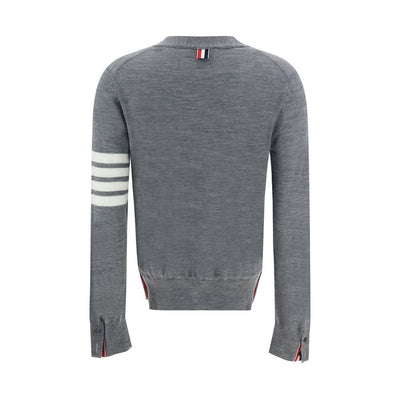 Thom Browne Gray Merino Wool Polo Shirt