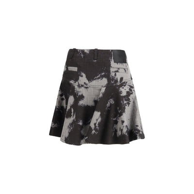 Fendi Black Cotton Mini Skirt
