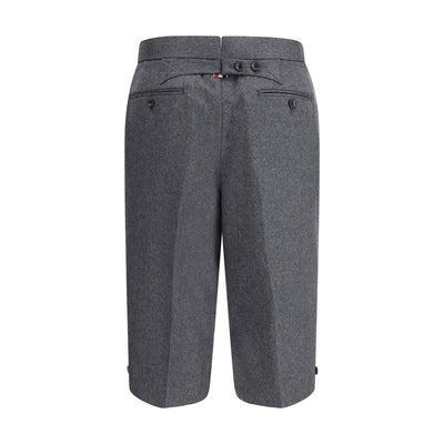 Thom Browne Gray Wool Bermuda Shorts