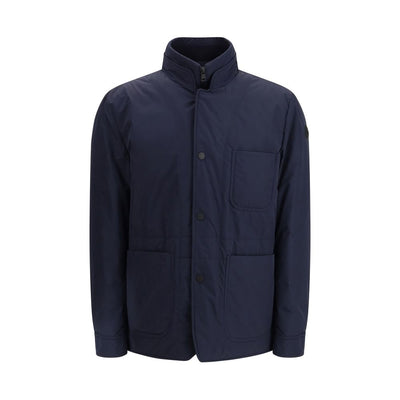 Moncler Blue Polyester Coat