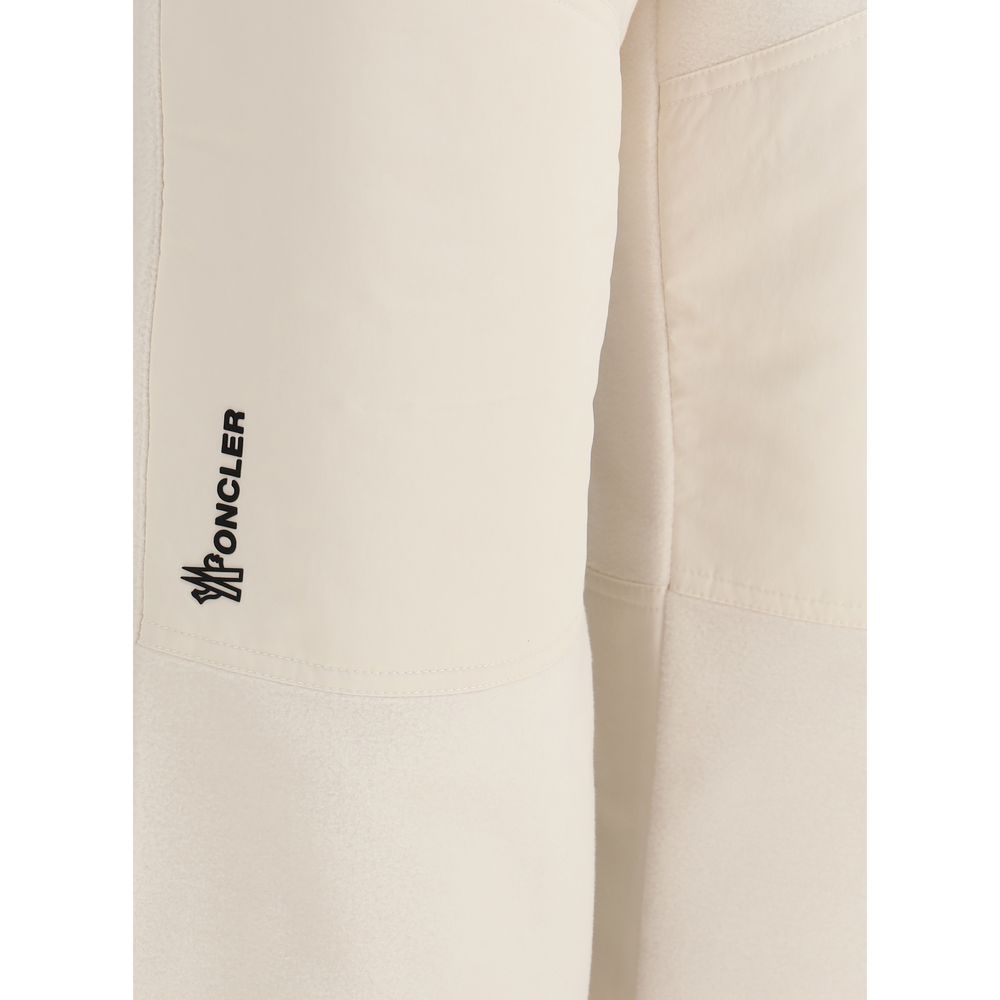 Moncler Grenoble Cream Polyester Joggers (Workout Pants)