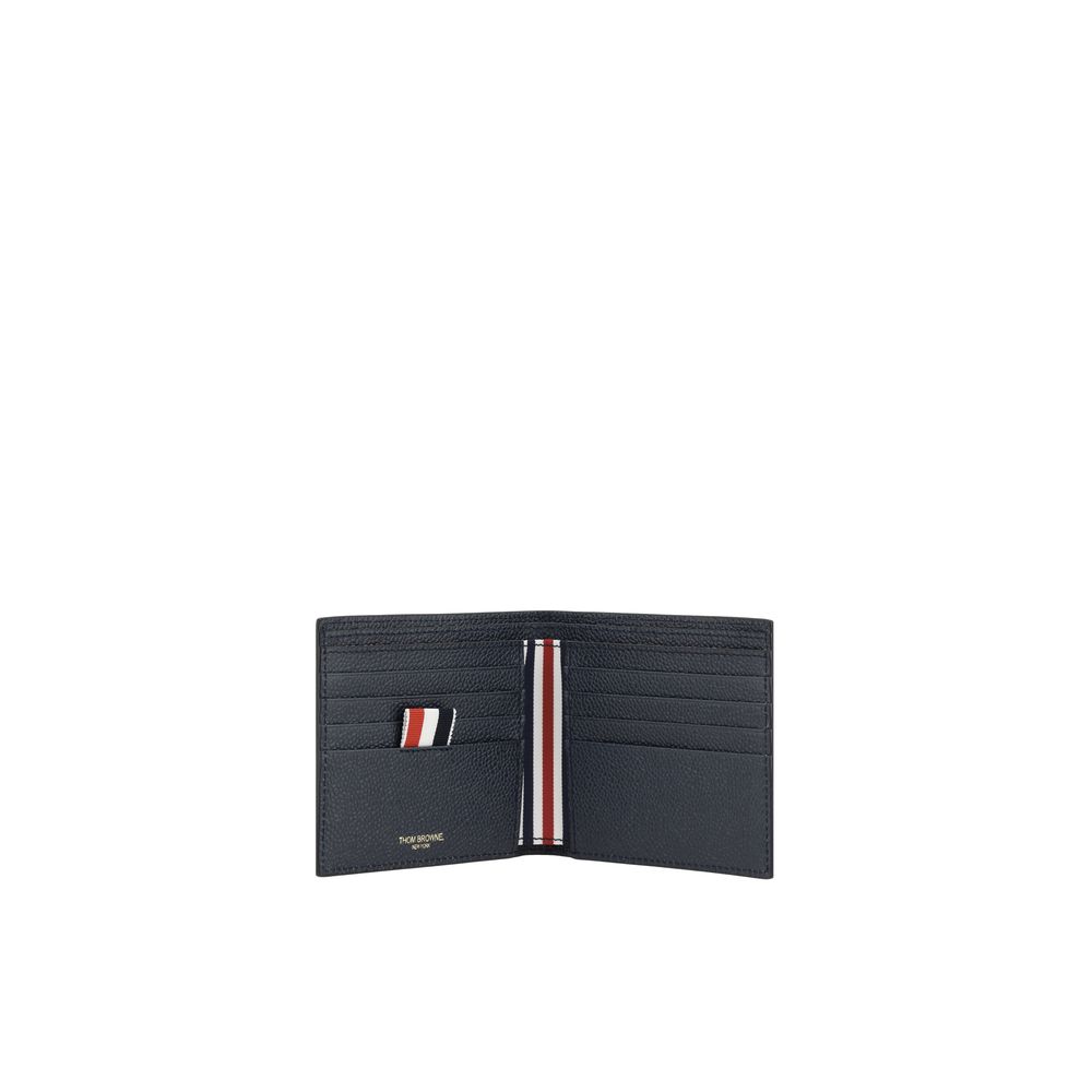 Thom Browne Blue Calf Leather Bos Taurus Wallet