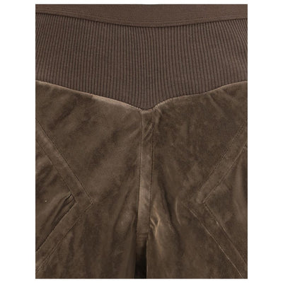 Rick Owens Brown Viscose Casual Pants