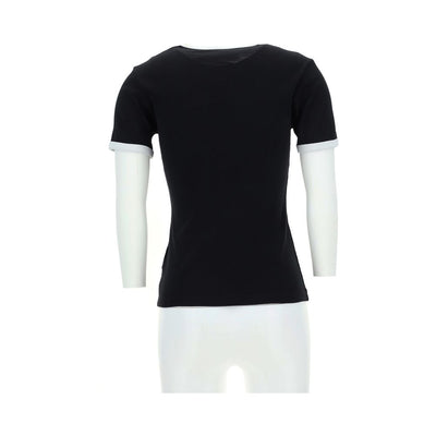 Courrèges Black Cotton T-Shirt