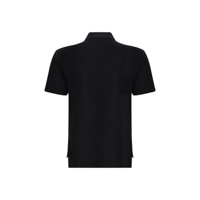 Givenchy Black Cotton Polo Shirt