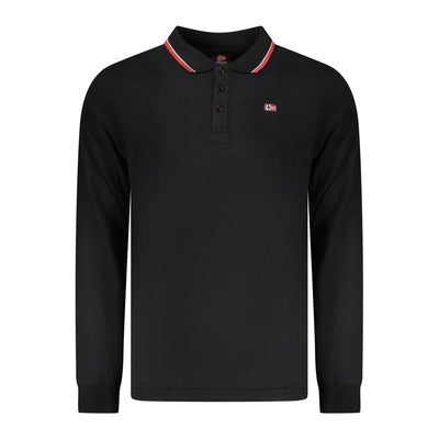 Norway 1963 Black Cotton Men Polo Shirt