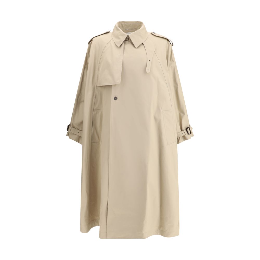 Saint Laurent Beige Cotton Coat