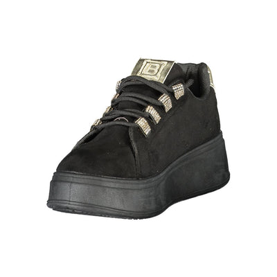 Laura Biagiotti Black Polyester Sneaker