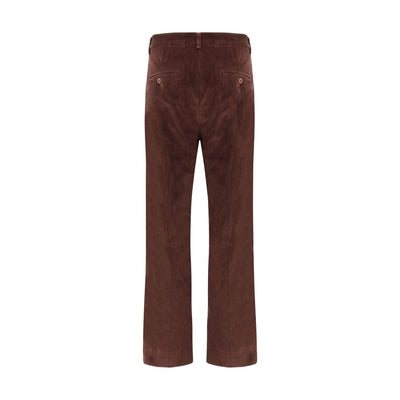 Max Mara Bordeaux Cotton Cropped Pants