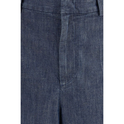 Jil Sander Blue Cotton Bermuda Shorts