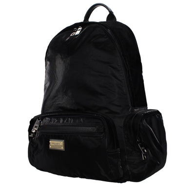 Dolce & Gabbana Black Nylon Backpack