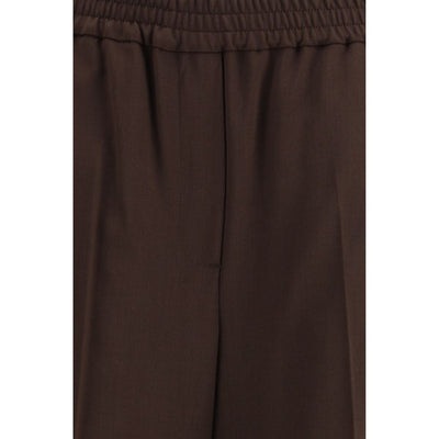 Max Mara Gray Polyester Casual Pants