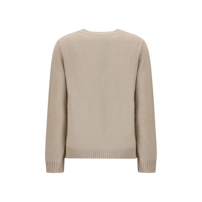 Max Mara Beige Marabou Top
