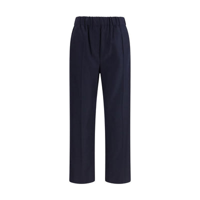 Max Mara Black Cotton Casual Pants