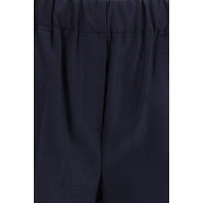 Max Mara Black Cotton Casual Pants