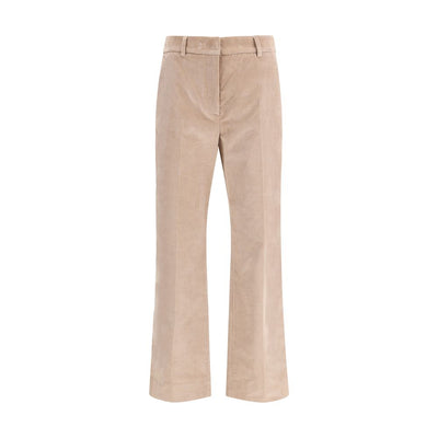 Max Mara Beige Cotton Casual Pants