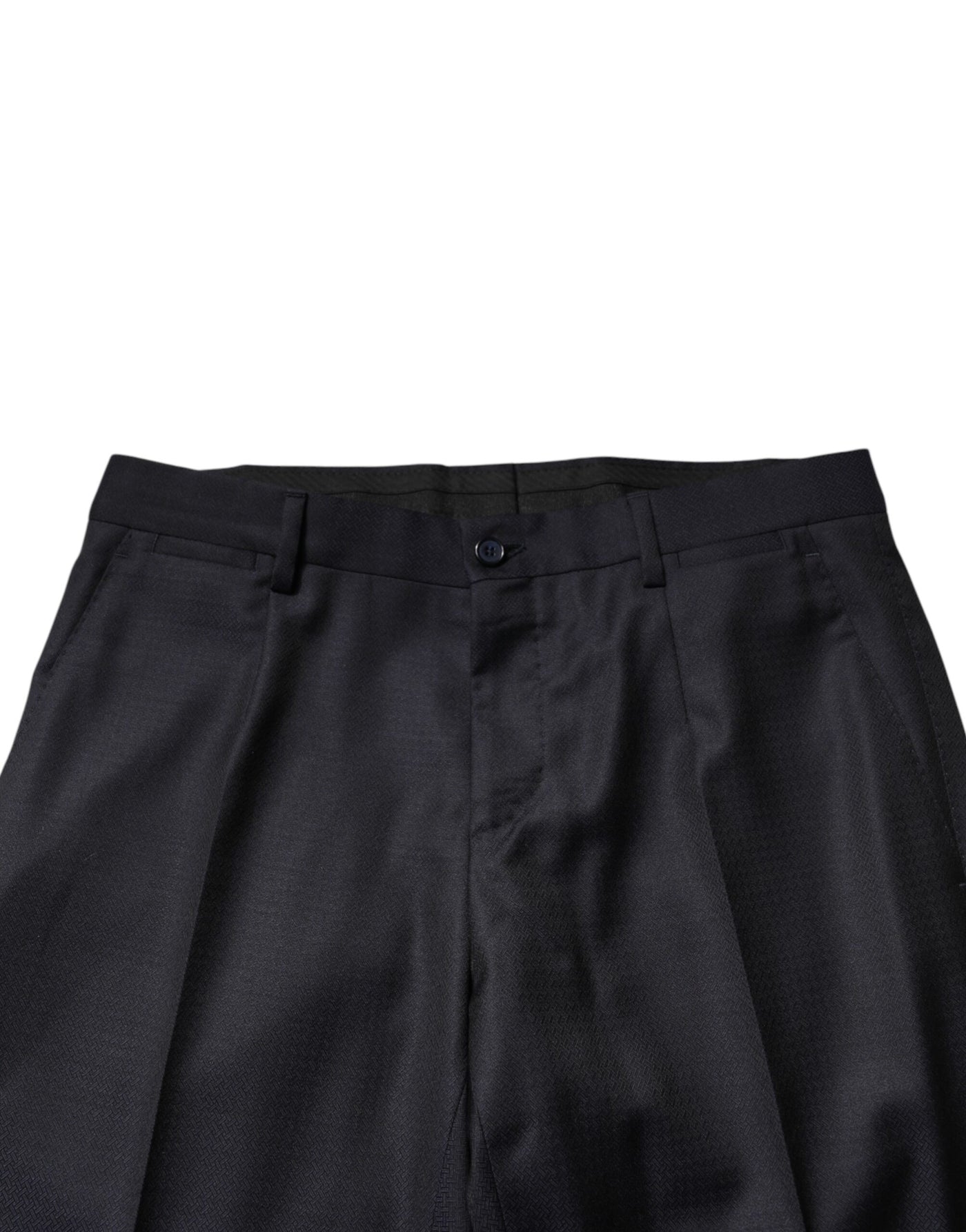 Dolce & Gabbana Black Wool Single Breasted Men 2 Piece Suit