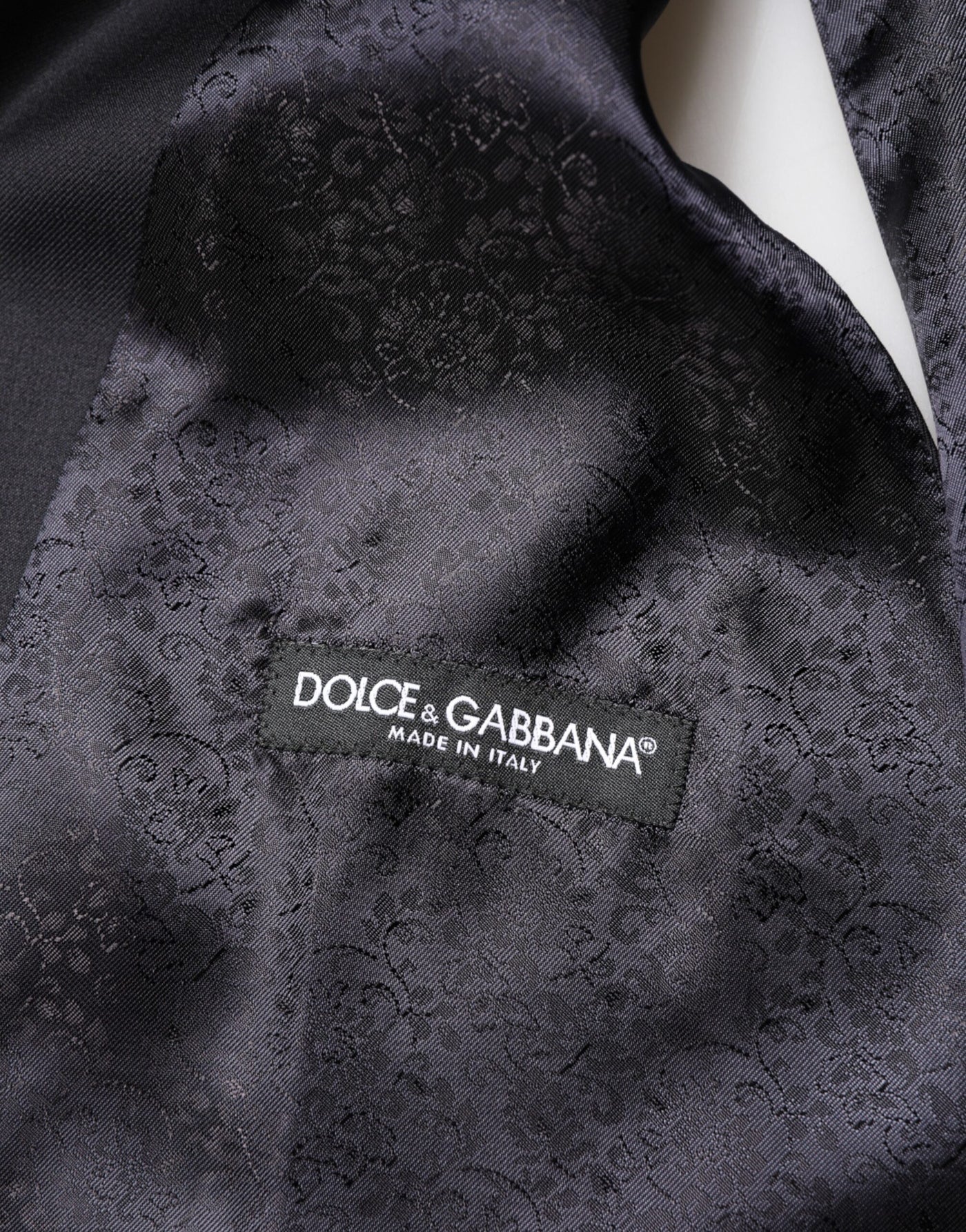 Dolce & Gabbana Black Wool Single Breasted 3 Piece Men Suit