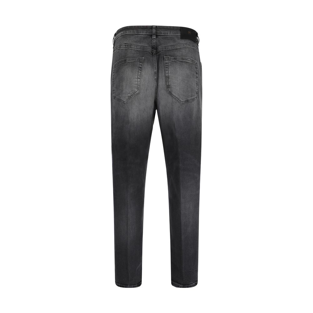 PT Torino Black Cotton Jeans Denim