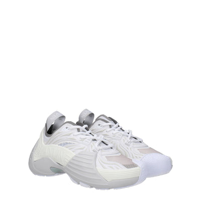 Lanvin White Leather Athletic Sneakers