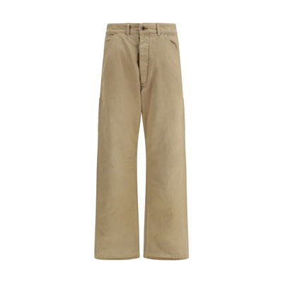 Margiela Beige Cotton Cargo Pants