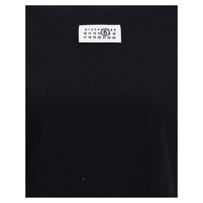 MM6 Black Cotton T-Shirt