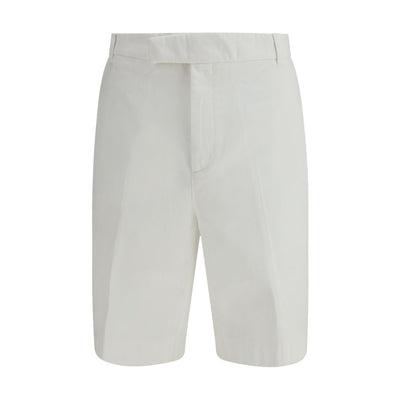Thom Browne White Polyester Bermuda Shorts