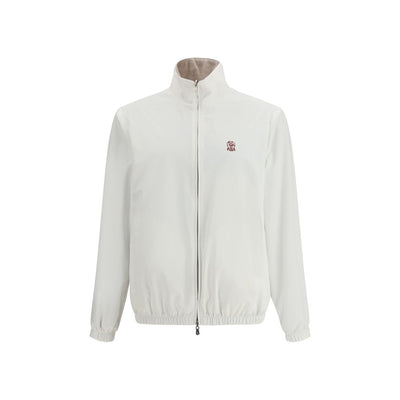 Brunello Cucinelli White Polyamide Full-Length Jacket