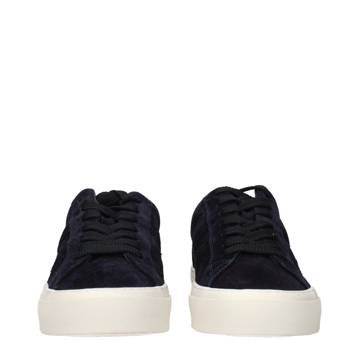 Moncler Blue Leather Low Top Sneakers