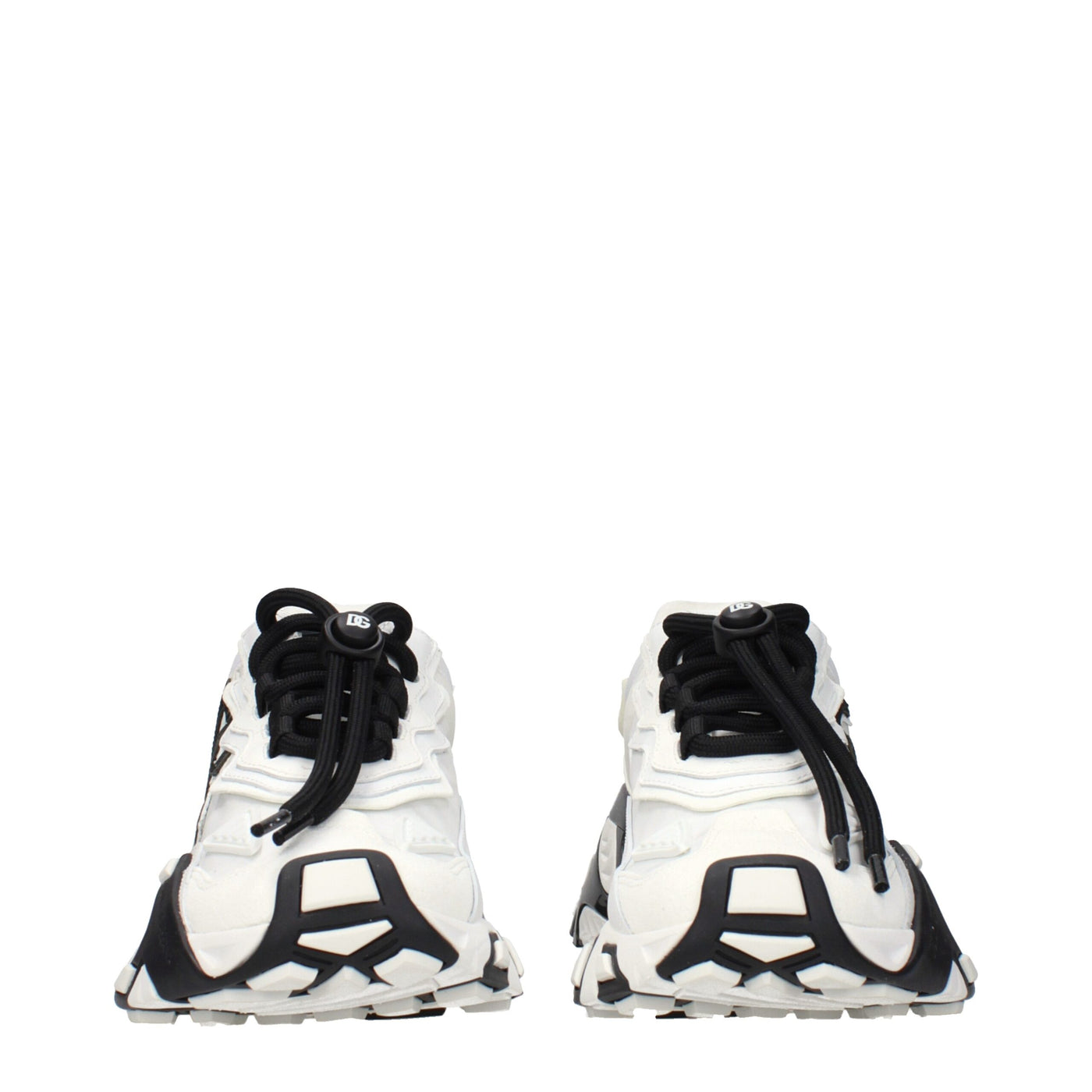 Dolce & Gabbana White Fabric Athletic Sneakers