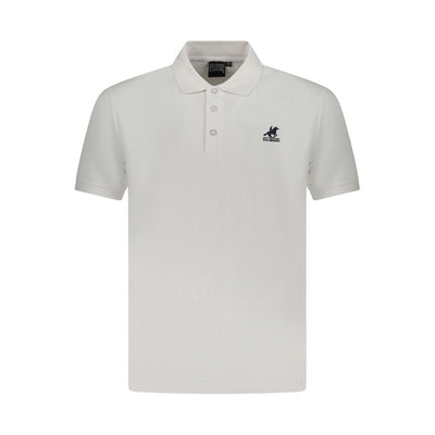 U.S. Grand Polo Bianco Cotton Mens Polo Shirt