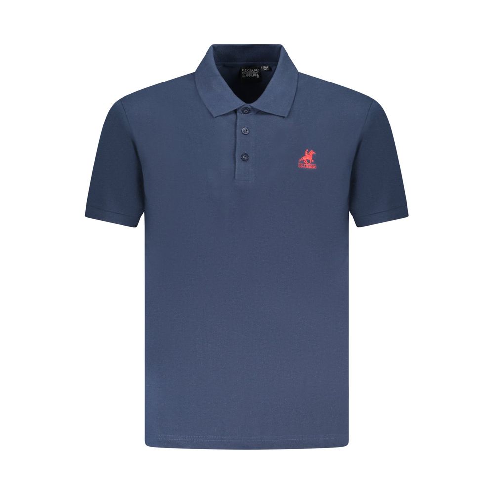 U.S. Grand Polo Blue Cotton Men Polo Shirt