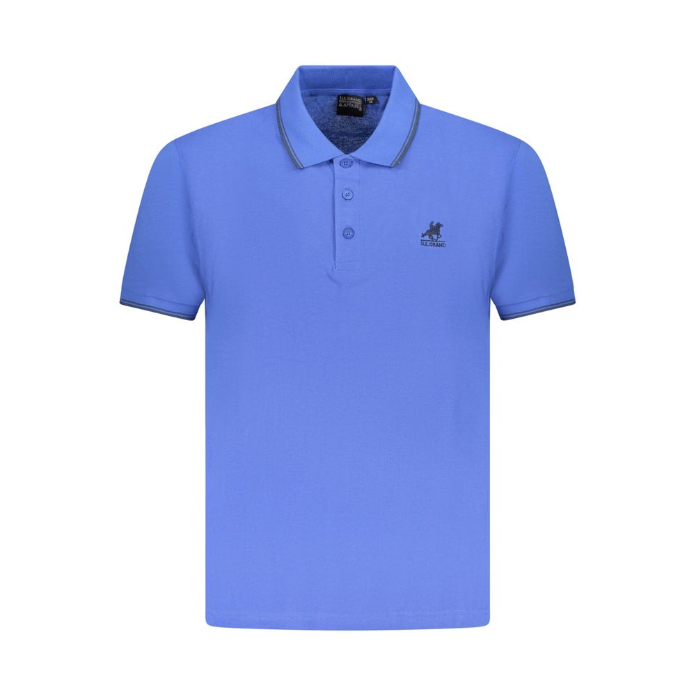 U.S. Grand Polo Blue Cotton Men Polo Shirt