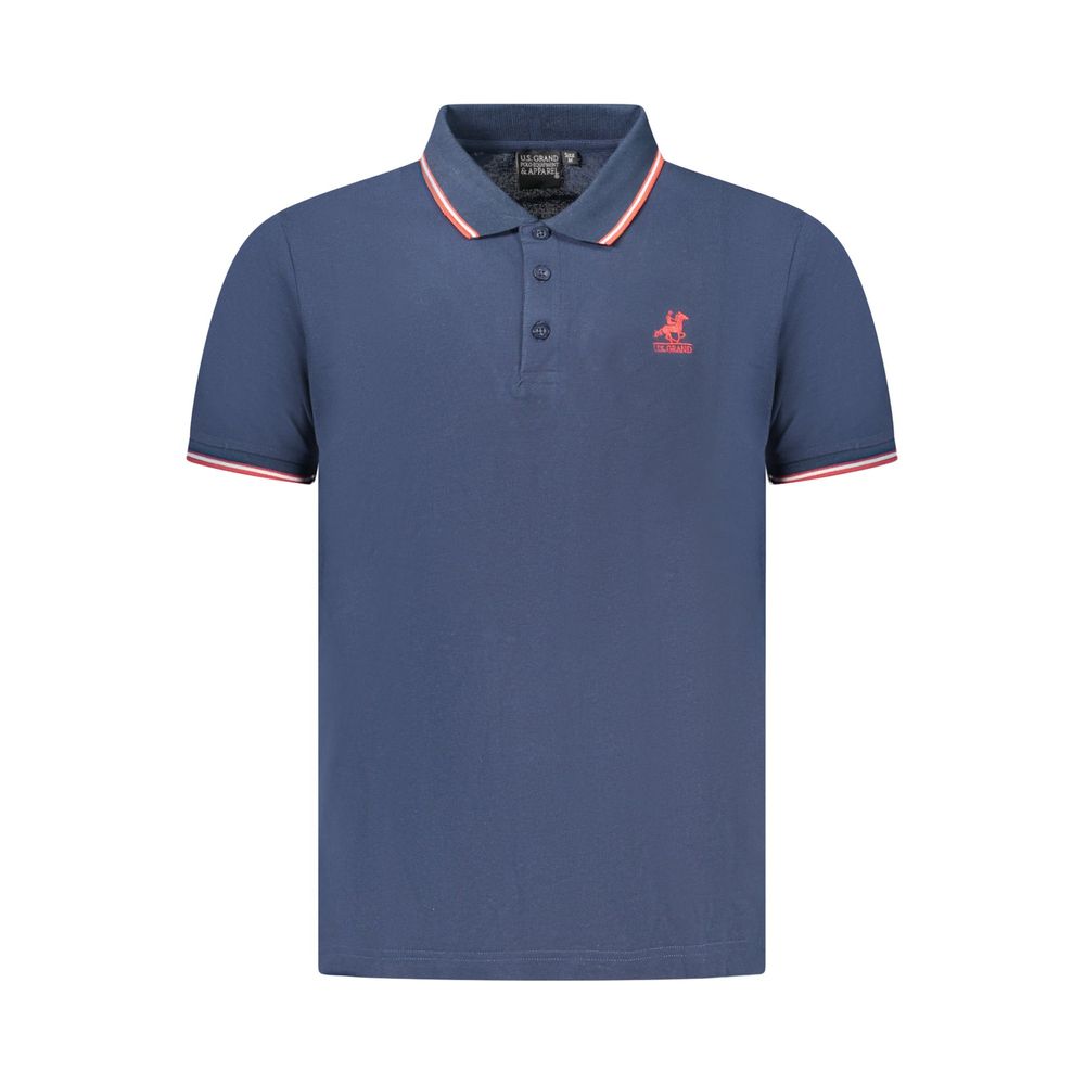 U.S. Grand Polo Blu Cotton Mens Polo