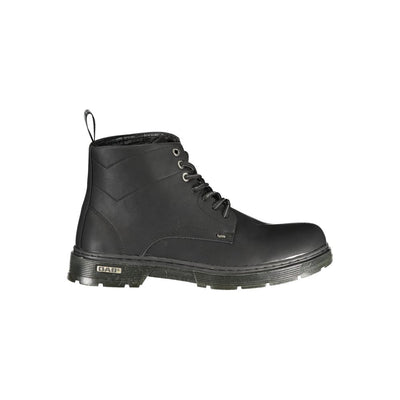 Gas Black Polyurethane Men's Ankle Boot
