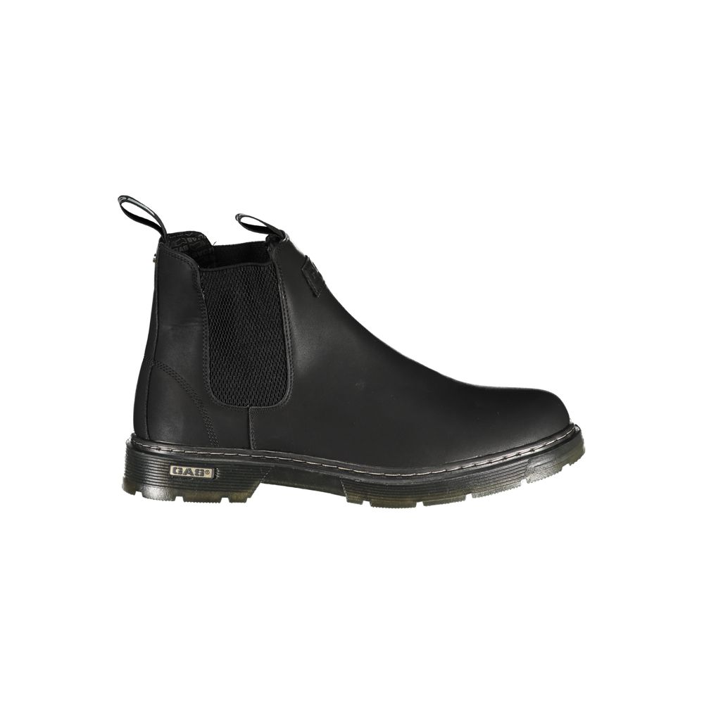 Gas Black Polyurethane Men Ankle Boot