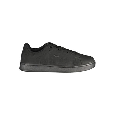 Gas Black Polyurethane Men Sneaker